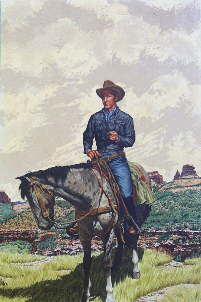 Texas Rebel - Corgi paperback cover art (Original) (Signed) art by Robert Osborne Art at The Illustration Art Gallery