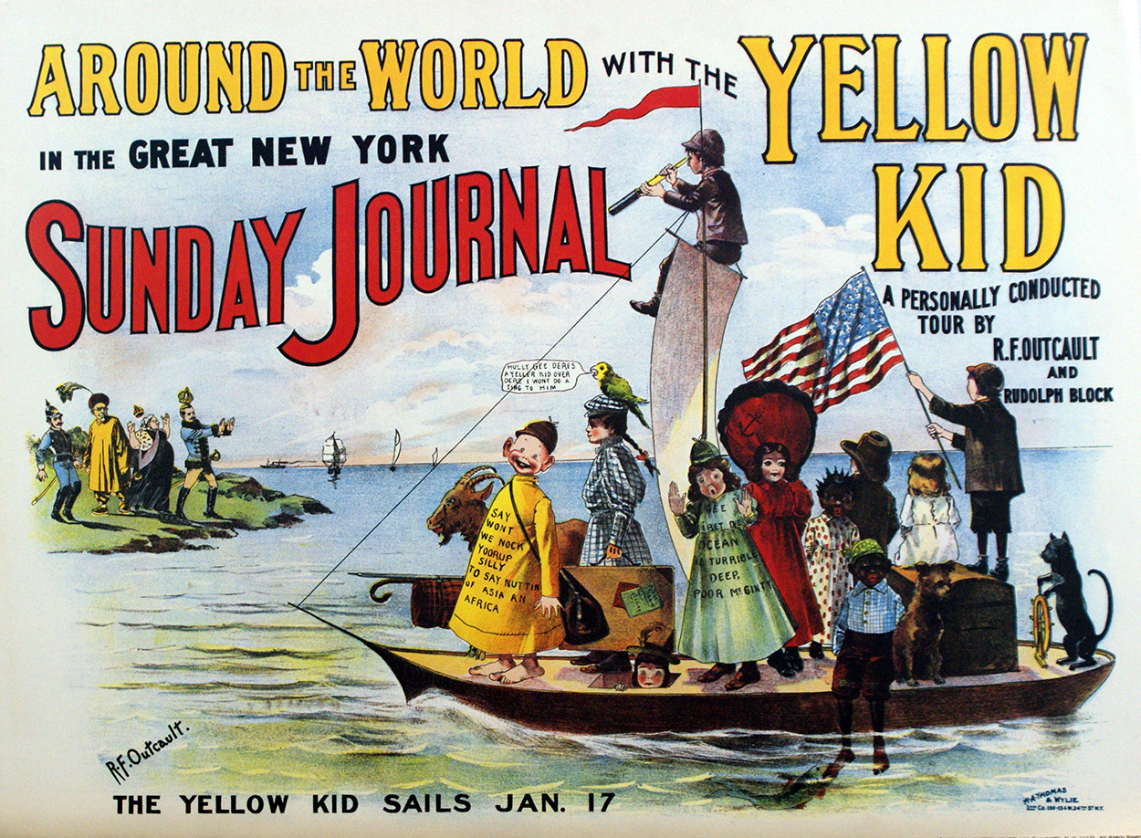 Around the World with the Yellow Kid (Print) art by R F Outcault Art at The Illustration Art Gallery
