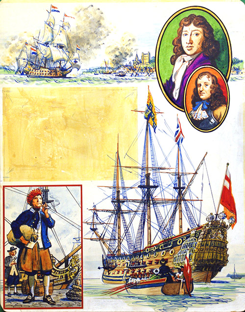 The Dutch in the Medway (Original) by Eric Parker at The Illustration Art Gallery