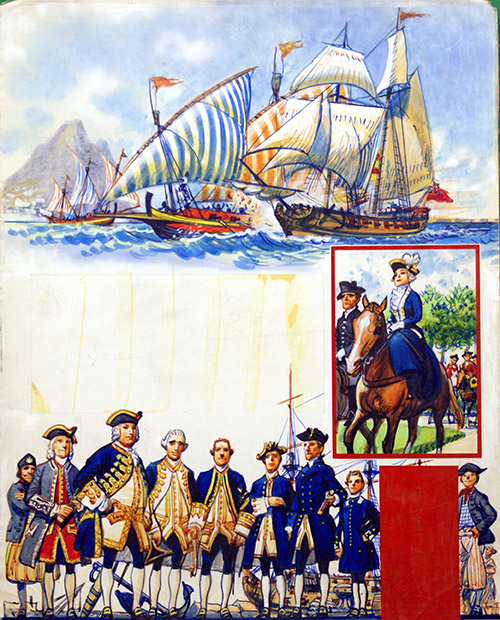 Victory Over the Spanish and British Navy Uniforms (Original) by Eric Parker at The Illustration Art Gallery