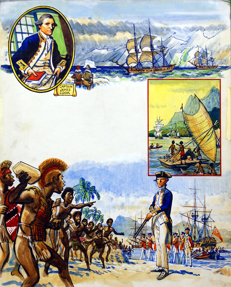 Captain James Cook (Original) art by Eric Parker Art at The Illustration Art Gallery
