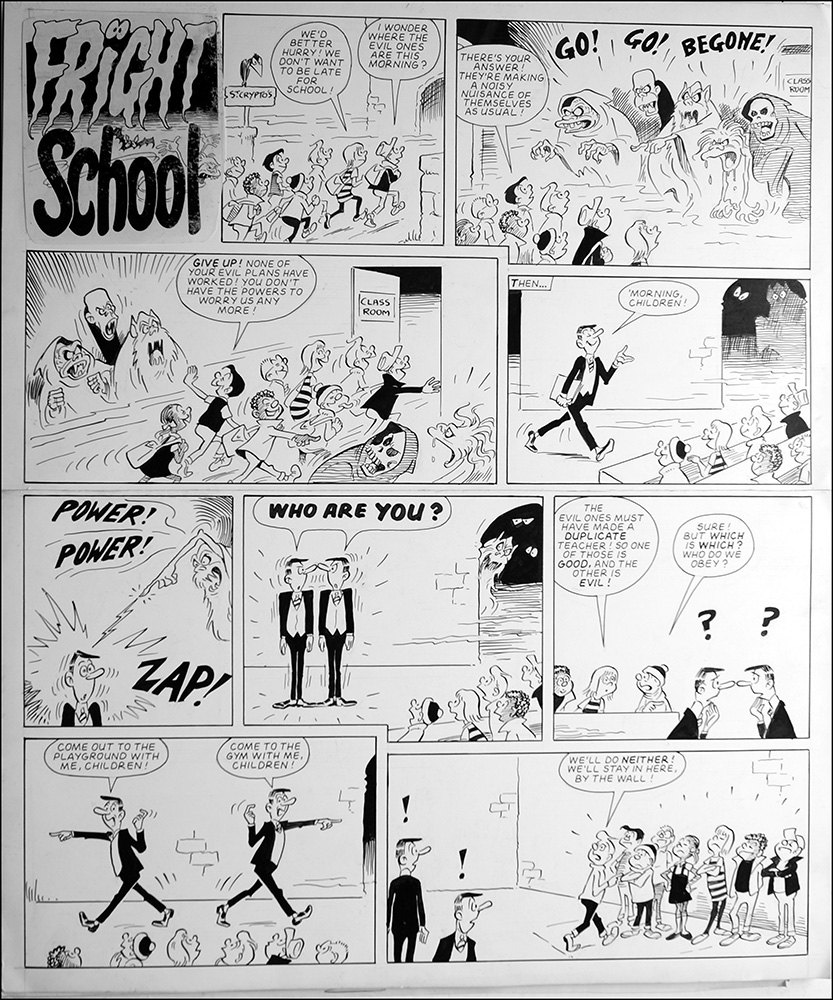 Fright School - Who Are You (Original) art by Fright School (Parlett) at The Illustration Art Gallery