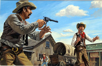 The Gunfight art by Roger Payne