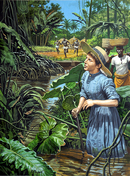 Mary Slessor Missionary and Explorer (Original) (Signed) by British History (Payne) Art at The Illustration Art Gallery