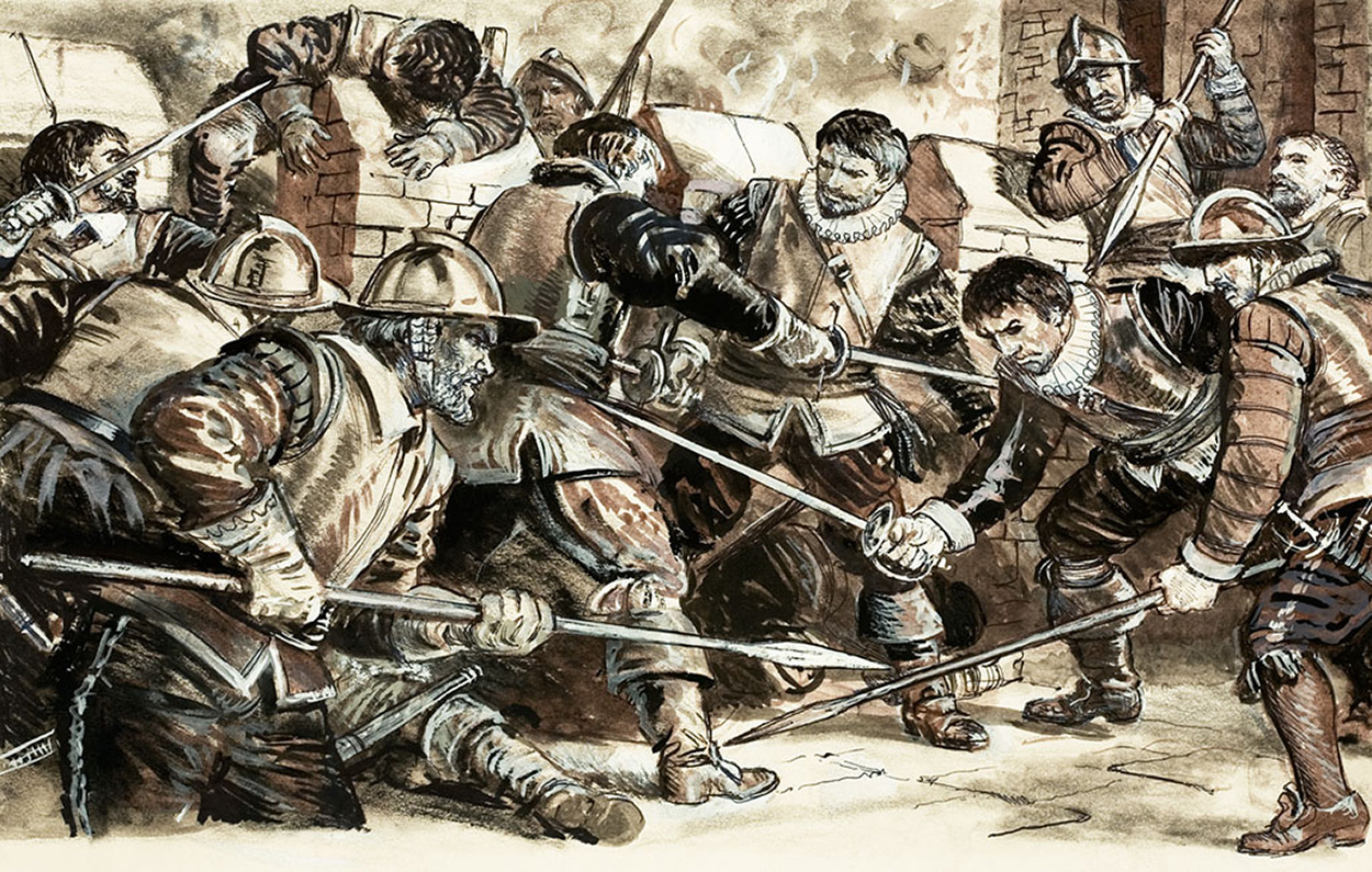 The Mercenaries: The Green Brigade (Original) art by Ken Petts at The Illustration Art Gallery