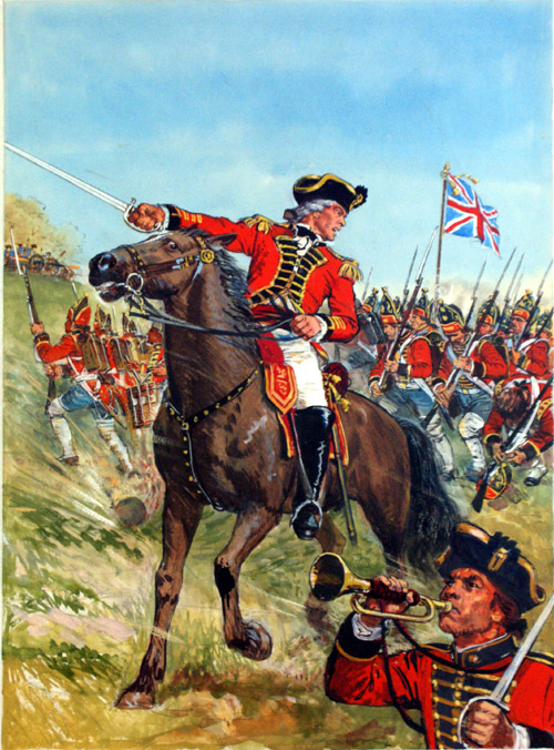 The Battles of Saratoga Springs - American Revolutionary War (Original) by Ken Petts Art at The Illustration Art Gallery