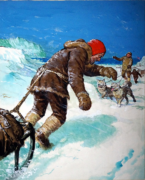 Horror in the Arctic (Original) by Ken Petts Art at The Illustration Art Gallery
