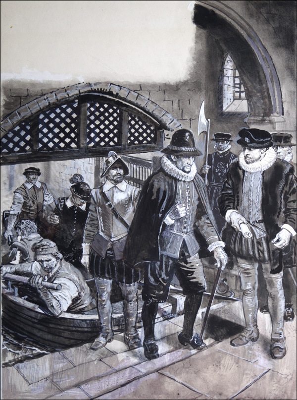 Treachery in the Tower (Original) by Ken Petts Art at The Illustration Art Gallery
