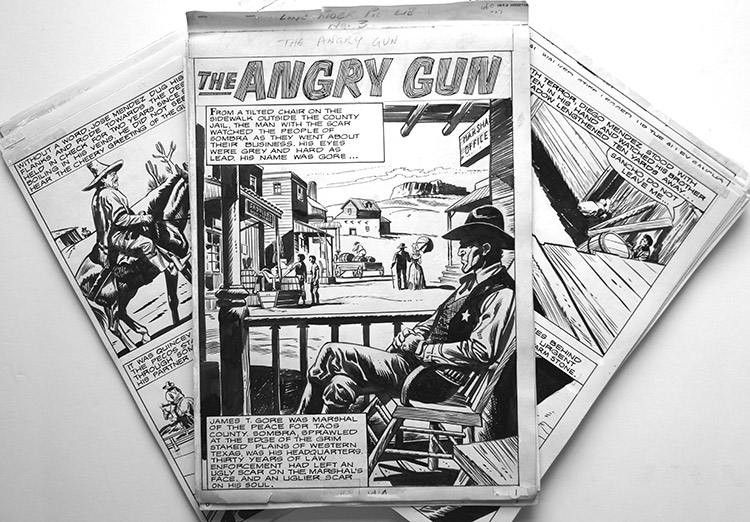 The Angry Gun - COMPLETE 64 Page Story (Originals) by Renato Polese at The Illustration Art Gallery