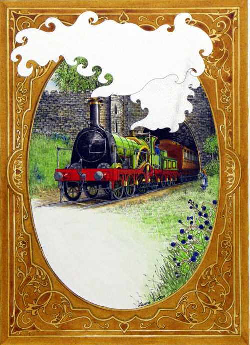 From a Railway Carriage (Original) (Signed) by Laura Potter at The Illustration Art Gallery