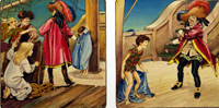 Peter Pan: Captain Hook Gets A Surprise (Two Panels) (Originals)