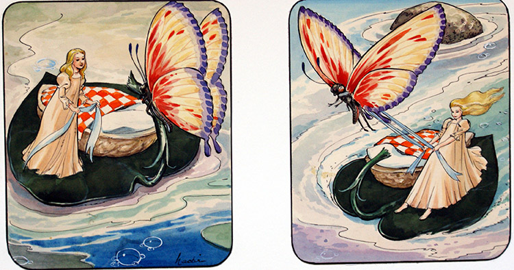 Thumbelisa: Butterfly Power (Original) (Signed) by Thumbelisa (Quinto) at The Illustration Art Gallery