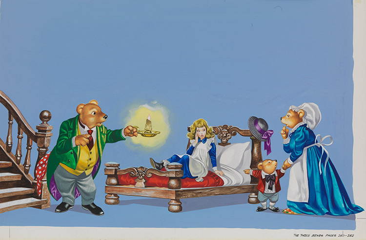 The Three Bears (Original) by Goldilocks (Ron Embleton) at The Illustration Art Gallery
