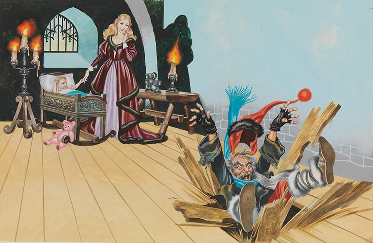 Rumpelstiltskin - Byeee! (Original) by Rumpelstiltskin (Ron Embleton) at The Illustration Art Gallery
