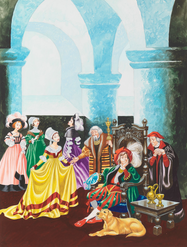 The Real Princess (Princess and the Pea) (Original) by The Real Princess (Ron Embleton) at The Illustration Art Gallery