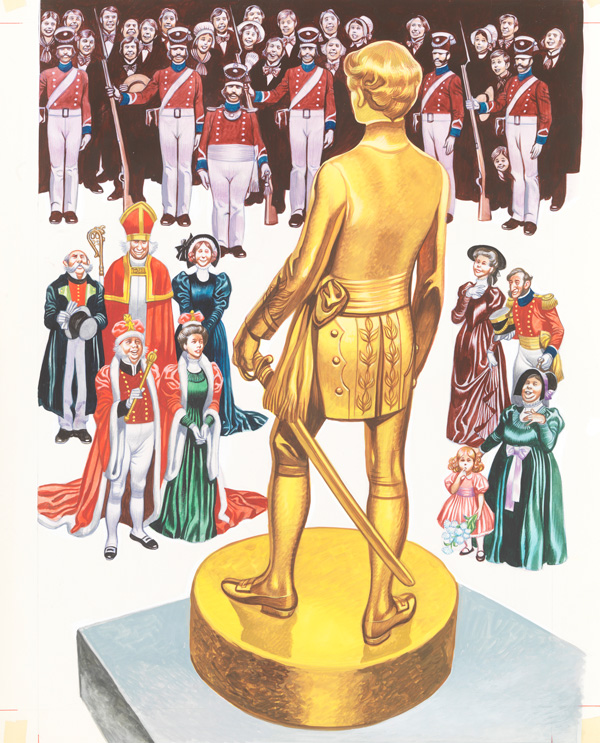 The Happy Prince: The Golden Statue (Original) by The Happy Prince (Ron Embleton) at The Illustration Art Gallery