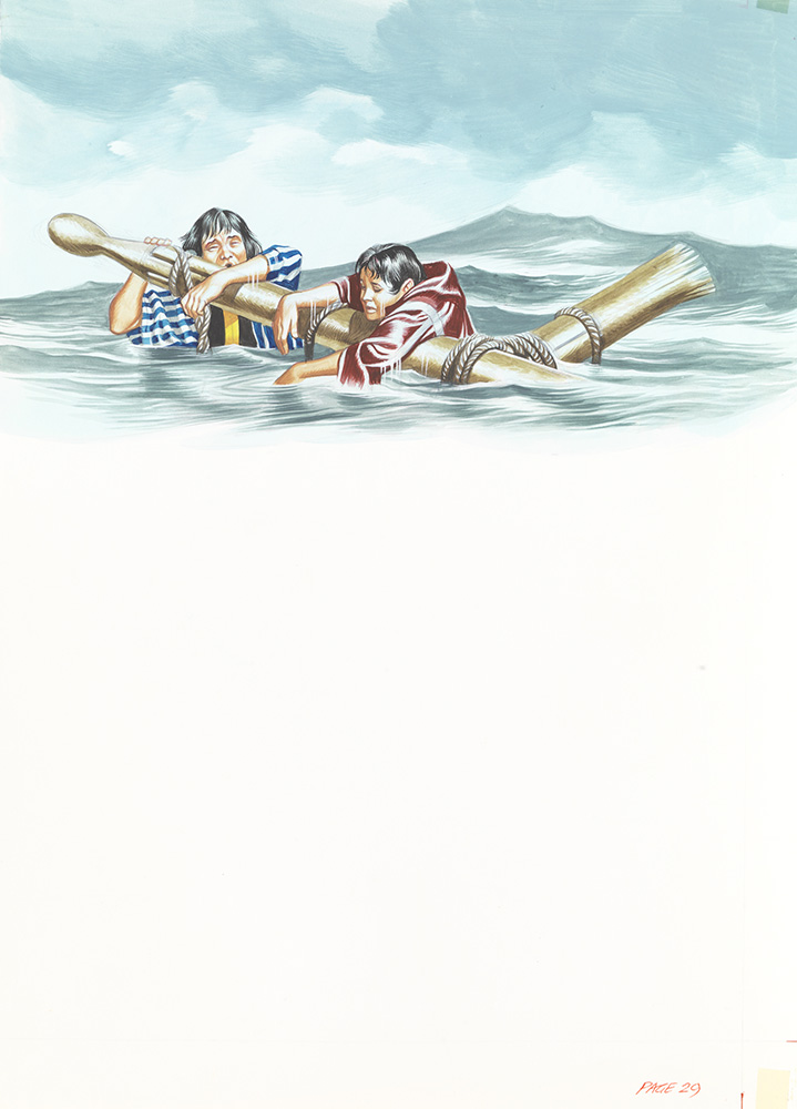 Sinbad the Sailor - Flotsam (Original) art by Sinbad the Sailor (Ron Embleton) at The Illustration Art Gallery