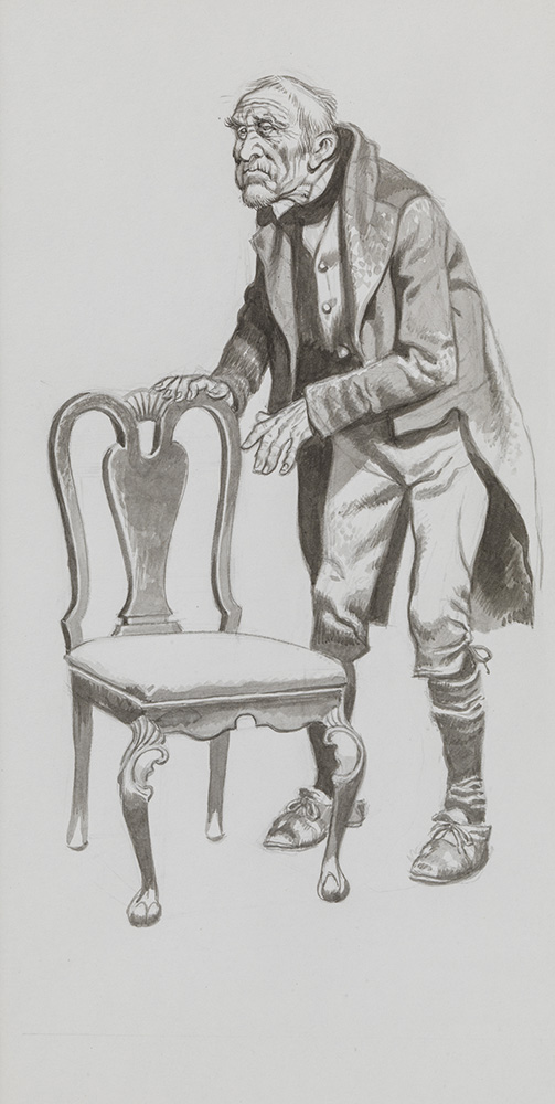 Martin Chuzzlewit - Take a Seat (Original) art by Charles Dickens (Ron Embleton) at The Illustration Art Gallery