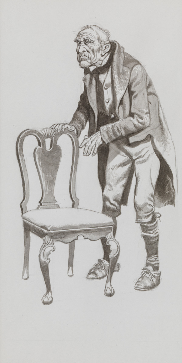 Martin Chuzzlewit - Take a Seat (Original) by Charles Dickens (Ron Embleton) at The Illustration Art Gallery