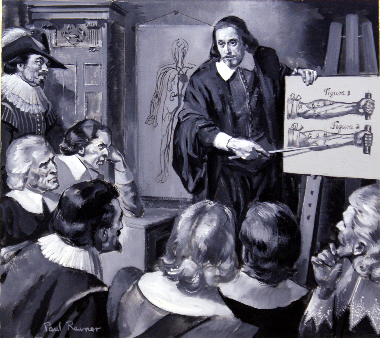 William Harvey: Man of Medicine (Original) (Signed) art by Paul Rainer Art at The Illustration Art Gallery
