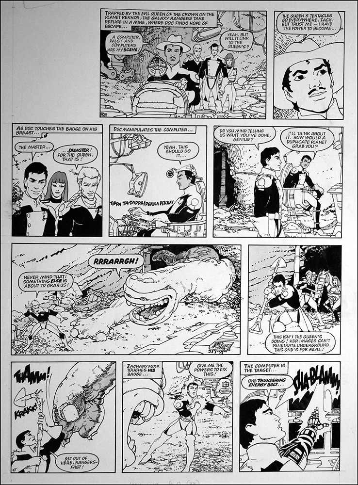 Galaxy Rangers: Energy Bolt (TWO pages) (Originals) (Signed) art by Galaxy Rangers (Ranson) at The Illustration Art Gallery