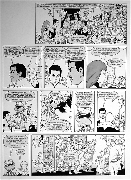 Galaxy Rangers: I Think We're Alone Now (TWO pages) (Originals) (Signed) by Galaxy Rangers (Ranson) at The Illustration Art Gallery