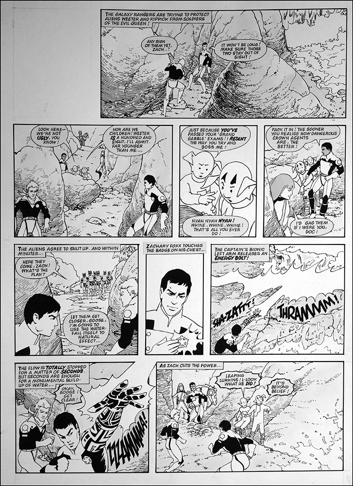 Galaxy Rangers: Its Beyond Belief (TWO pages) (Originals) (Signed) art by Galaxy Rangers (Ranson) at The Illustration Art Gallery