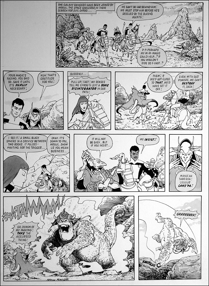 Galaxy Rangers: Beam Us Up (TWO pages) (Originals) (Signed) art by Galaxy Rangers (Ranson) at The Illustration Art Gallery
