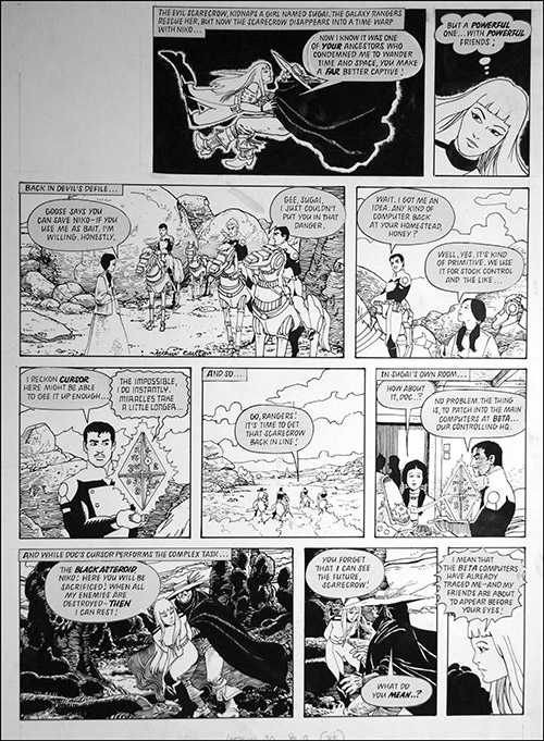 Galaxy Rangers: Away You Dog (TWO pages) (Originals) (Signed) by Galaxy Rangers (Ranson) at The Illustration Art Gallery