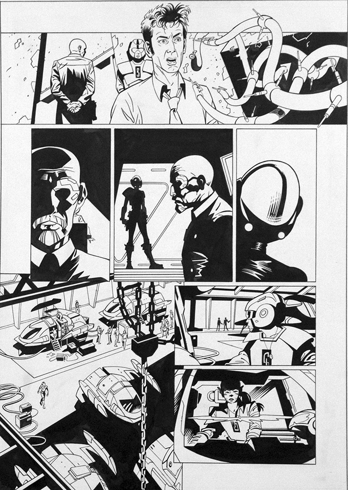 Doctor Who: The Crimson Hand, Part 1 Page 8 (Original) art by David Roach at The Illustration Art Gallery