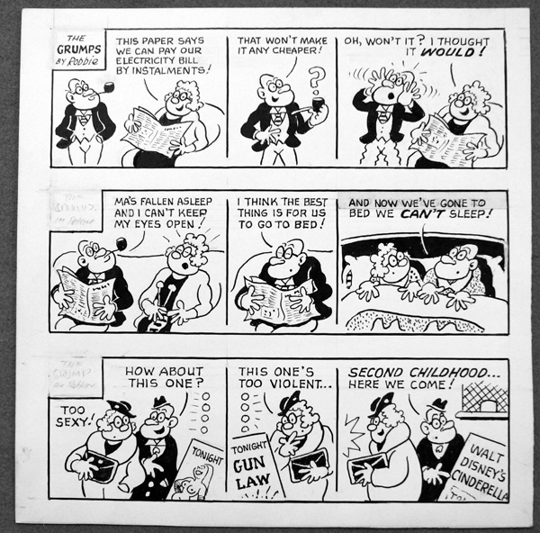 The Grumps  (TWELVE newspaper strips) (Originals) (Signed) by Walter (Wally) Robertson Art at The Illustration Art Gallery