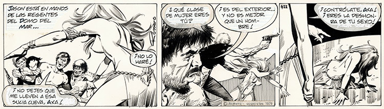 AXA daily strip 422 - The Desired (Original) (Signed) by Axa (Romero) Art at The Illustration Art Gallery