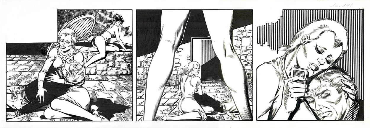 Modesty Blaise daily strip 10171 - The Zombie (Original) art by Modesty Blaise (Romero) Art at The Illustration Art Gallery