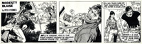 Modesty Blaise strip 2336 - Crime doesn't pay (Original) (Signed)