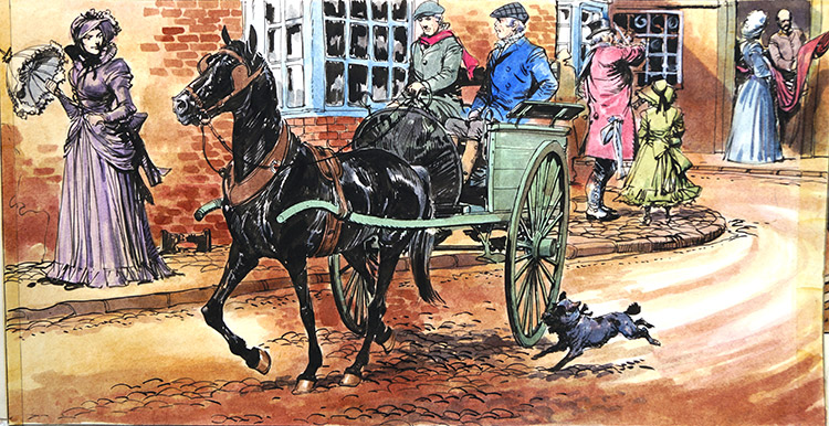 Black Beauty - Attention in the Streets (Original) by Black Beauty (Carlos Roume) Art at The Illustration Art Gallery