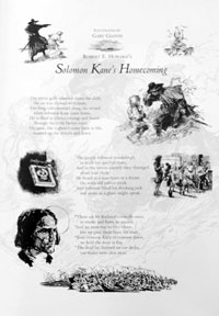 The Solomon Kane Sketchbook + Illustrated Poem Solomon Kane's Homecoming