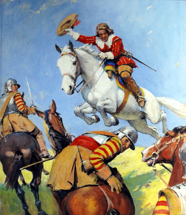 Claude Duval - The Laughing Cavalier (Original) by Septimus Scott Art at The Illustration Art Gallery