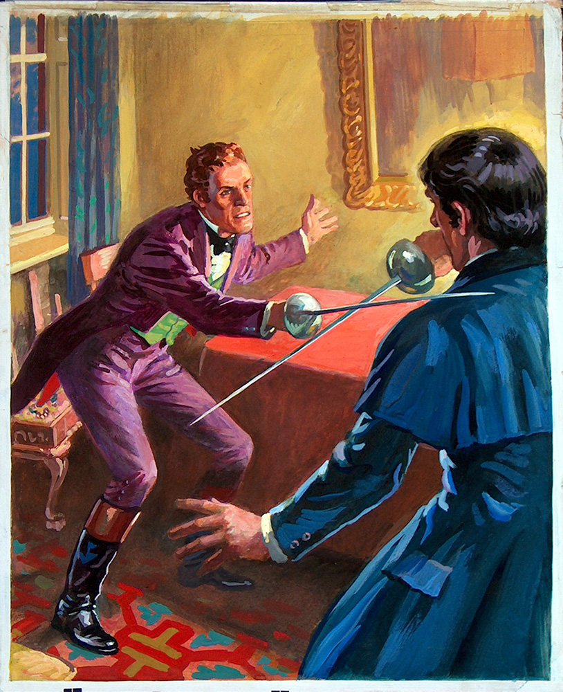 Thriller Picture Library cover #148  'The Picture of Dorian Gray' (Original) art by Septimus Scott Art at The Illustration Art Gallery