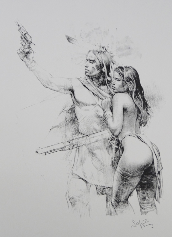 Firearms (Limited Edition Print) (Signed) by Paolo Serpieri at The Illustration Art Gallery