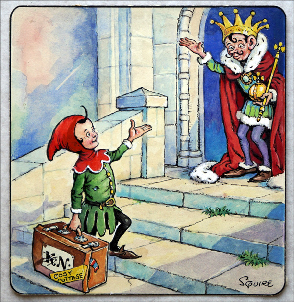 Norman Gnome - Old King New King (Original) (Signed) by Geoff Squire Art at The Illustration Art Gallery