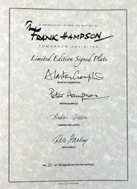 Tomorrow Revisited: A Celebration of the Life and Art of Frank Hampson (Deluxe Leatherbound #30/100) Signed Numbered Certificate