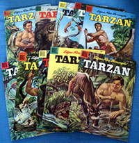 Collection of 10 Dell Tarzan comics (1956)