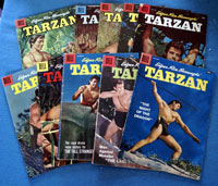 Collection of 10 Dell Tarzan comics (1957)