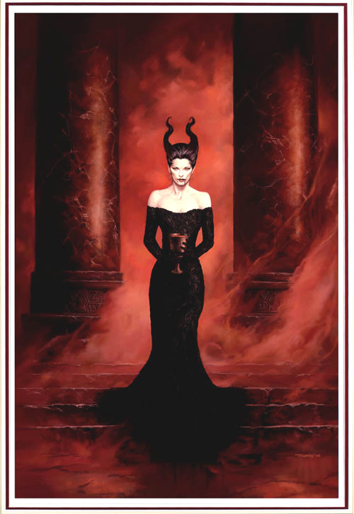 Black Lace: The Contessa 1 (Limited Edition Print) (Signed) by Simon Thorpe at The Illustration Art Gallery