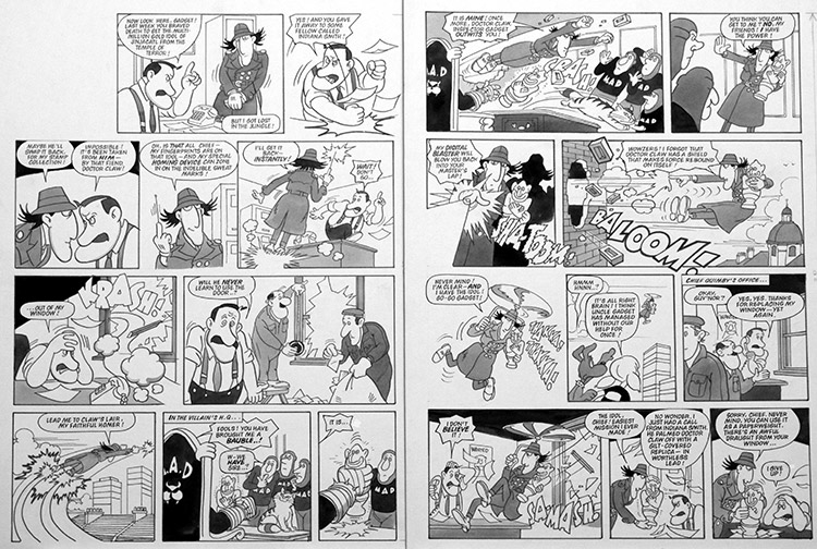 Inspector Gadget: MAD (TWO pages) (Originals) by Inspector Gadget (Titcombe) at The Illustration Art Gallery