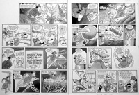 Inspector Gadget: Snakes (TWO pages) (Originals)