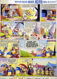 Asterix Britons Never, Never, Never Shall Be Slaves 24 art by Albert Uderzo
