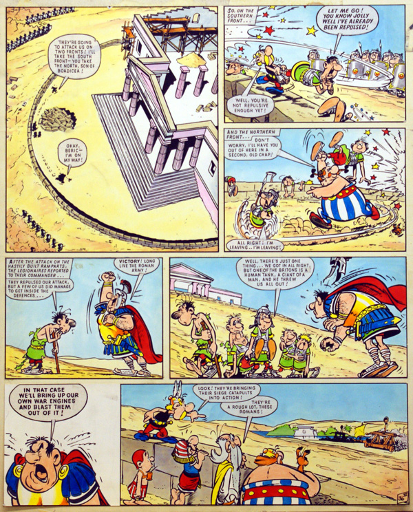 Asterix In the Days of Good Queen Cleo 36 (Print) by Albert Uderzo at The Illustration Art Gallery