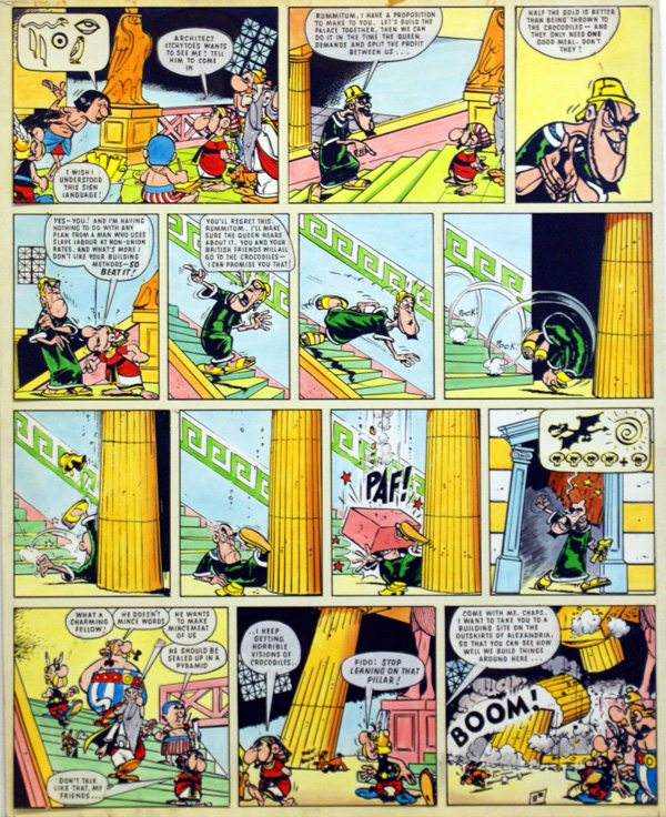 Asterix In the Days of Good Queen Cleo  9 (Print) by Albert Uderzo at The Illustration Art Gallery