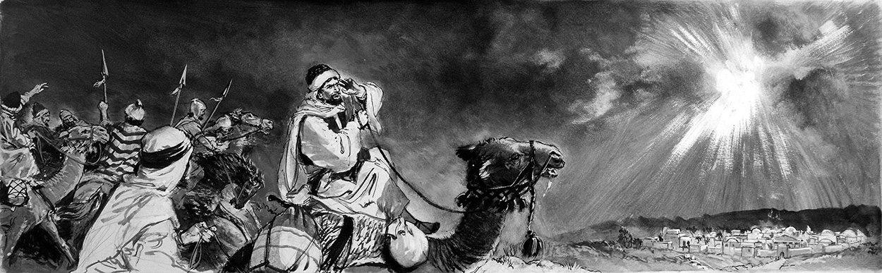 St Paul on the Road to Damascus (Original) art by The Bible (Uptton) at The Illustration Art Gallery